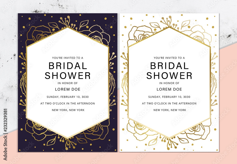 bridal shower invites templates
