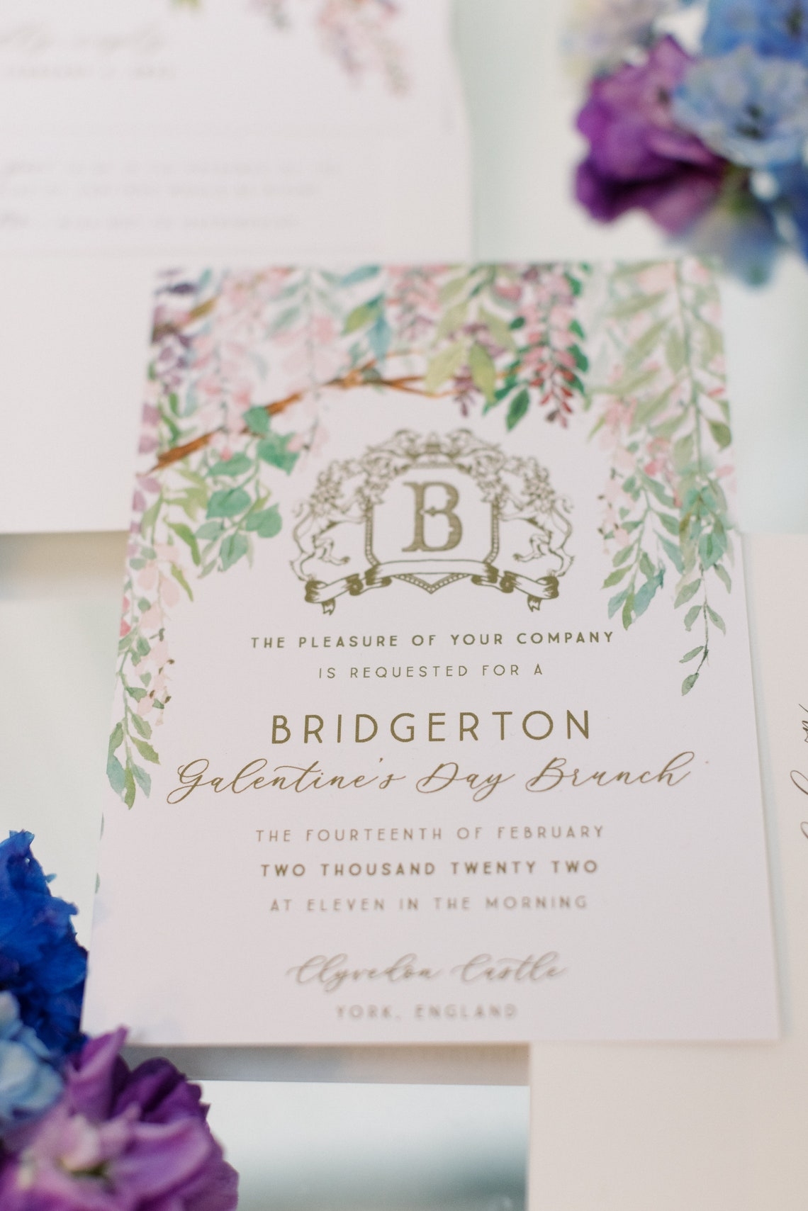 Bridgerton Invitation Template Free