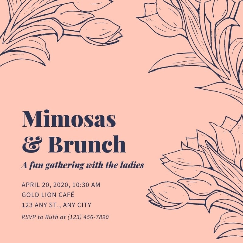 Brunch Invite Template Free