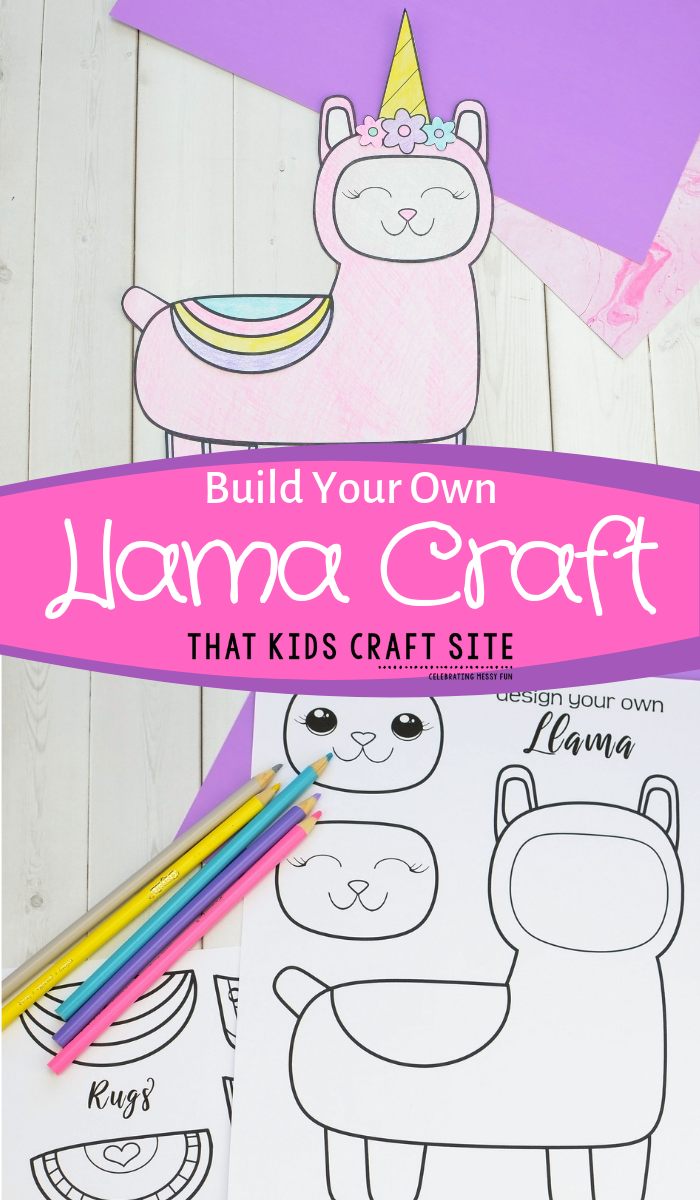 printable llama craft
