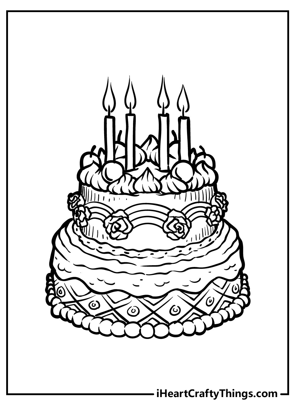 Cakes Coloring Pages Coloring Pages Angry Birds Pigs Cake
