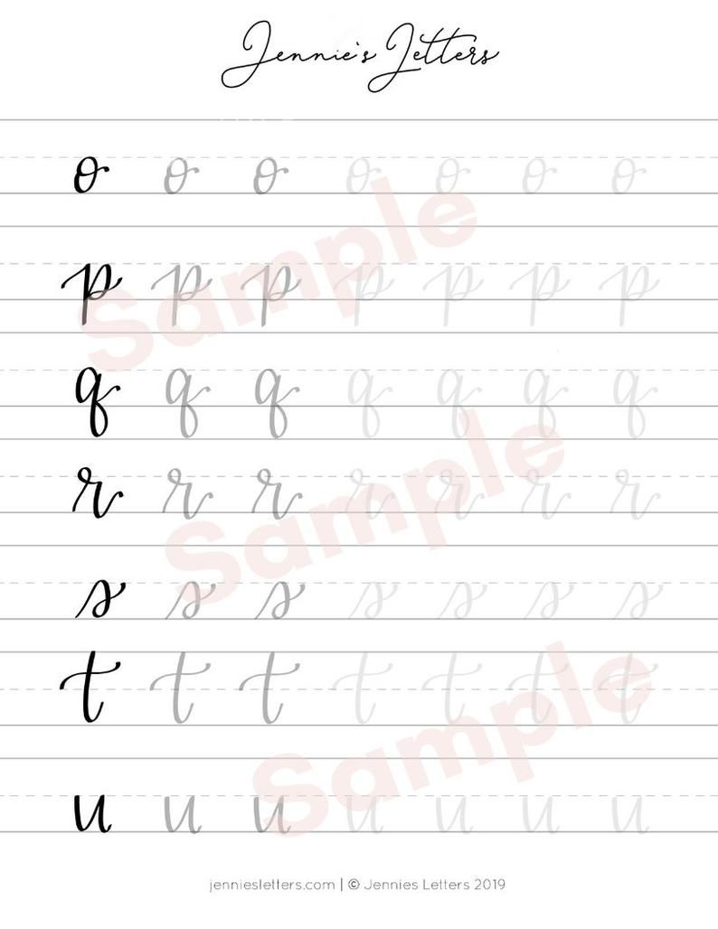 calligraphy practice worksheets