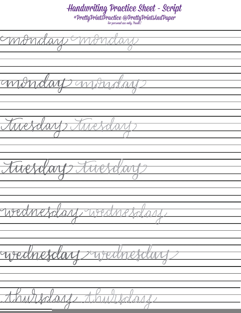 Calligraphy Tracing Worksheets AlphabetWorksheetsFree