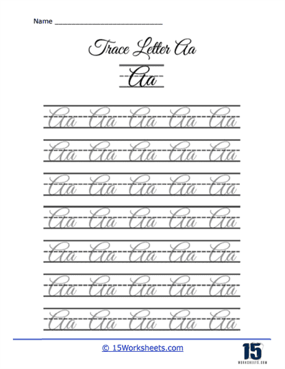 Calligraphy Worksheets 15 Worksheets Worksheets Library