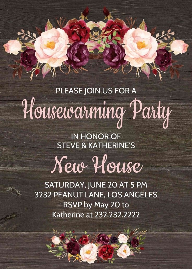 Canva House Warming Template Invitation Contract Agreement Template
