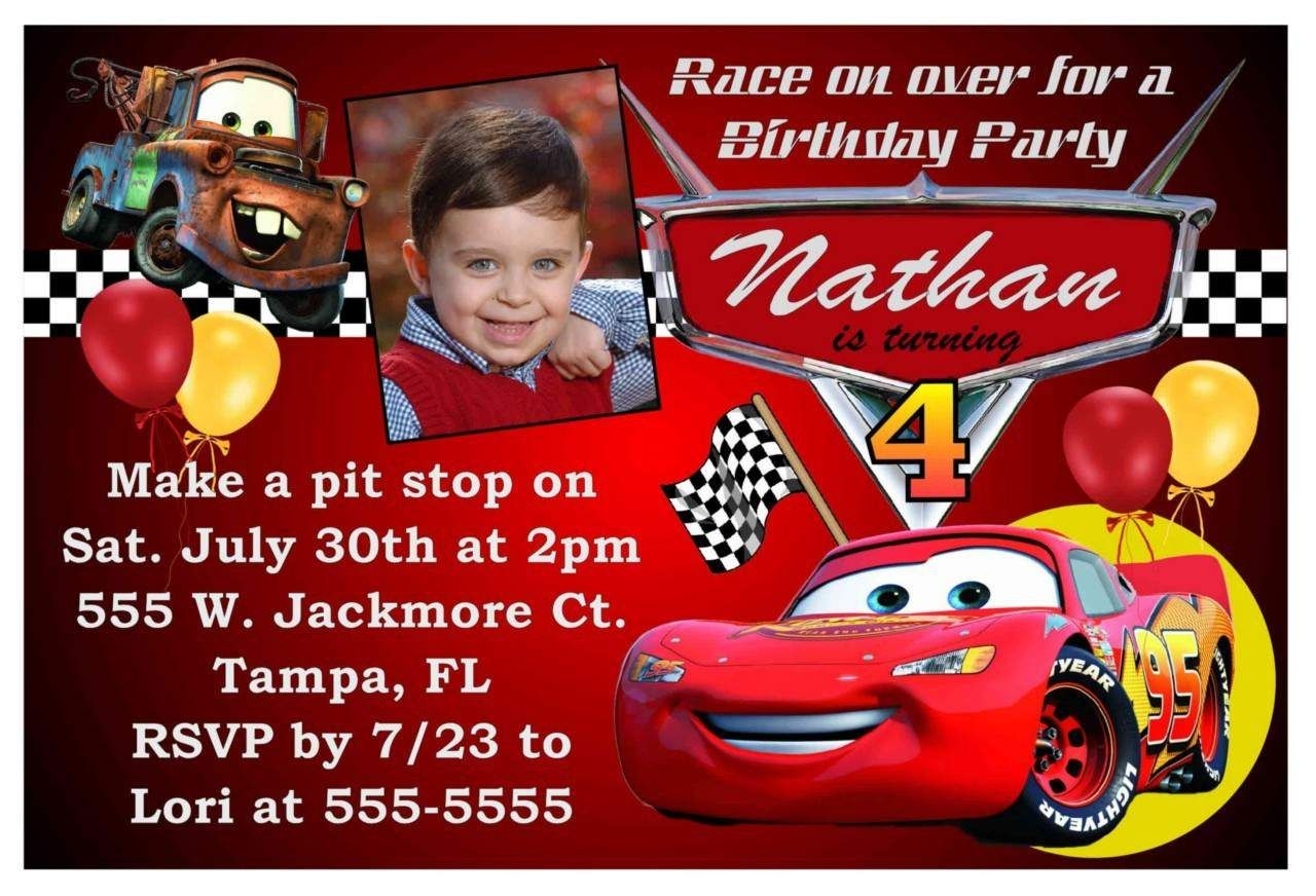 Cars Birthday Invitation Template Social Media Template