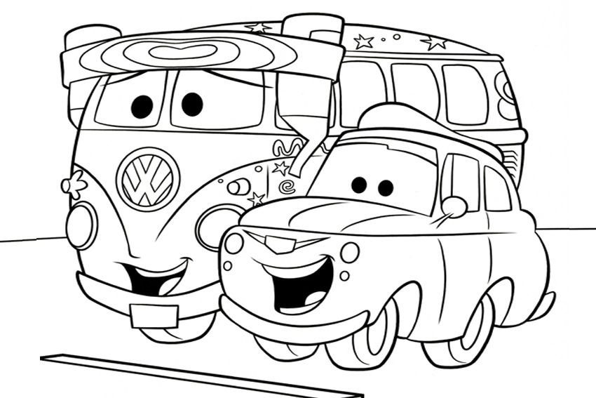Cars Movie Coloring Pages