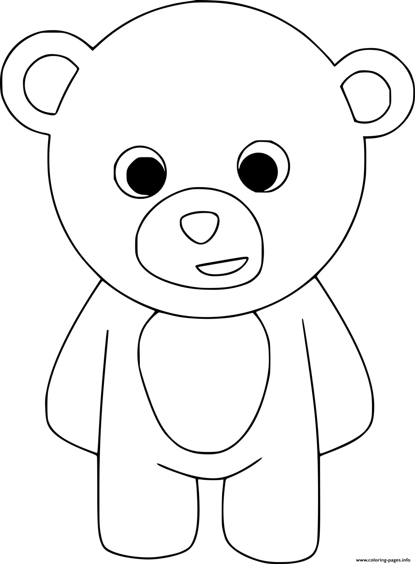 Bear Coloring Book Page