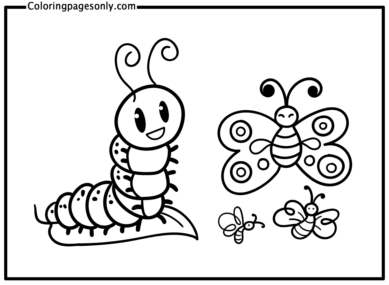 butterfly coloring page free