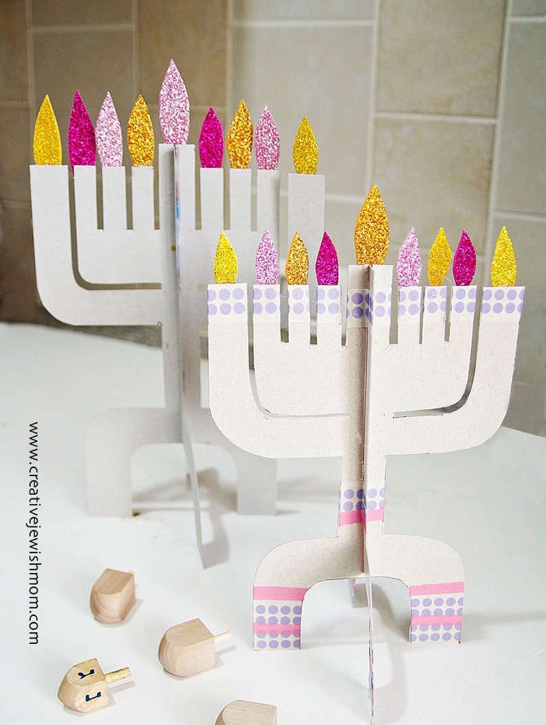 printable menorah craft