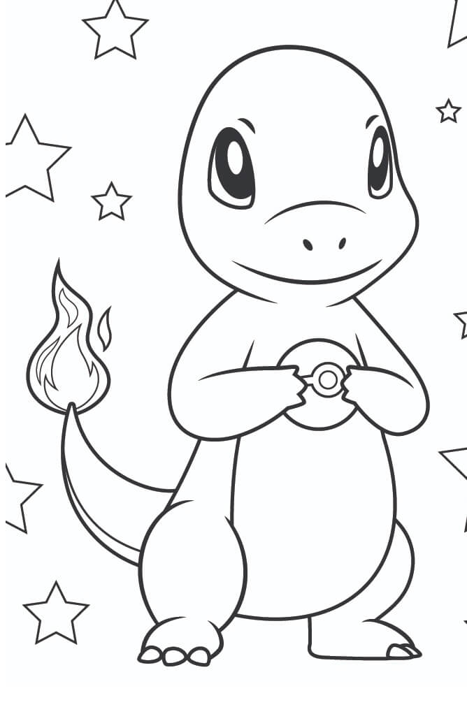 Charmander Coloring Page