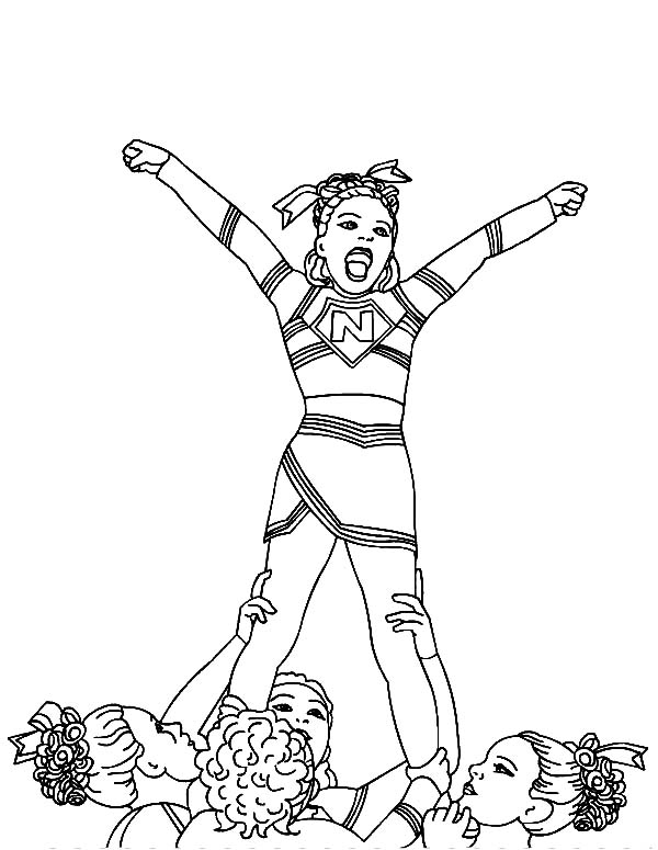 Cheer Coloring Pages For Kids Coloring Pages