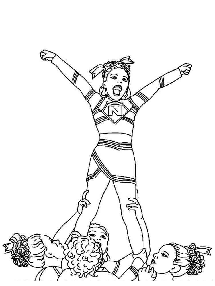 Cheerleader Coloring Pages