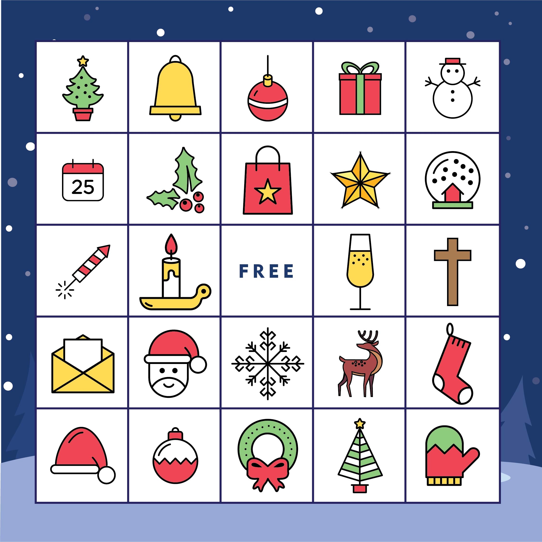 free printable religious christmas bingo cards
