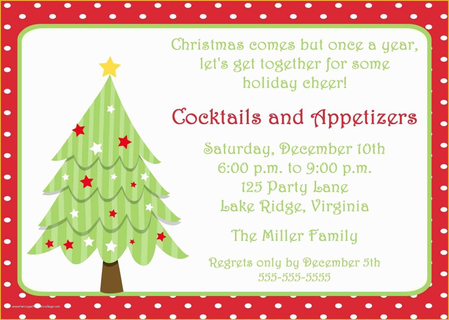 Christmas Card Invitation Templates Free Of 20 Christmas Invitation 