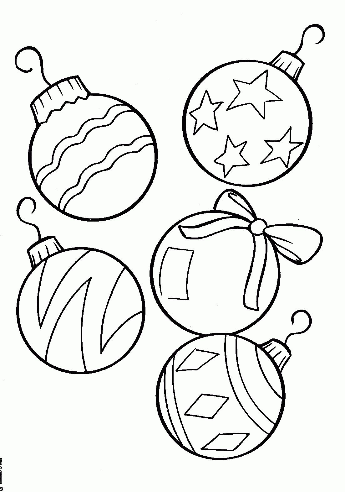 christmas coloring page free
