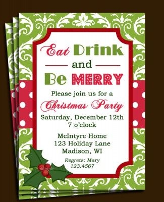 christmas lunch invitation template free