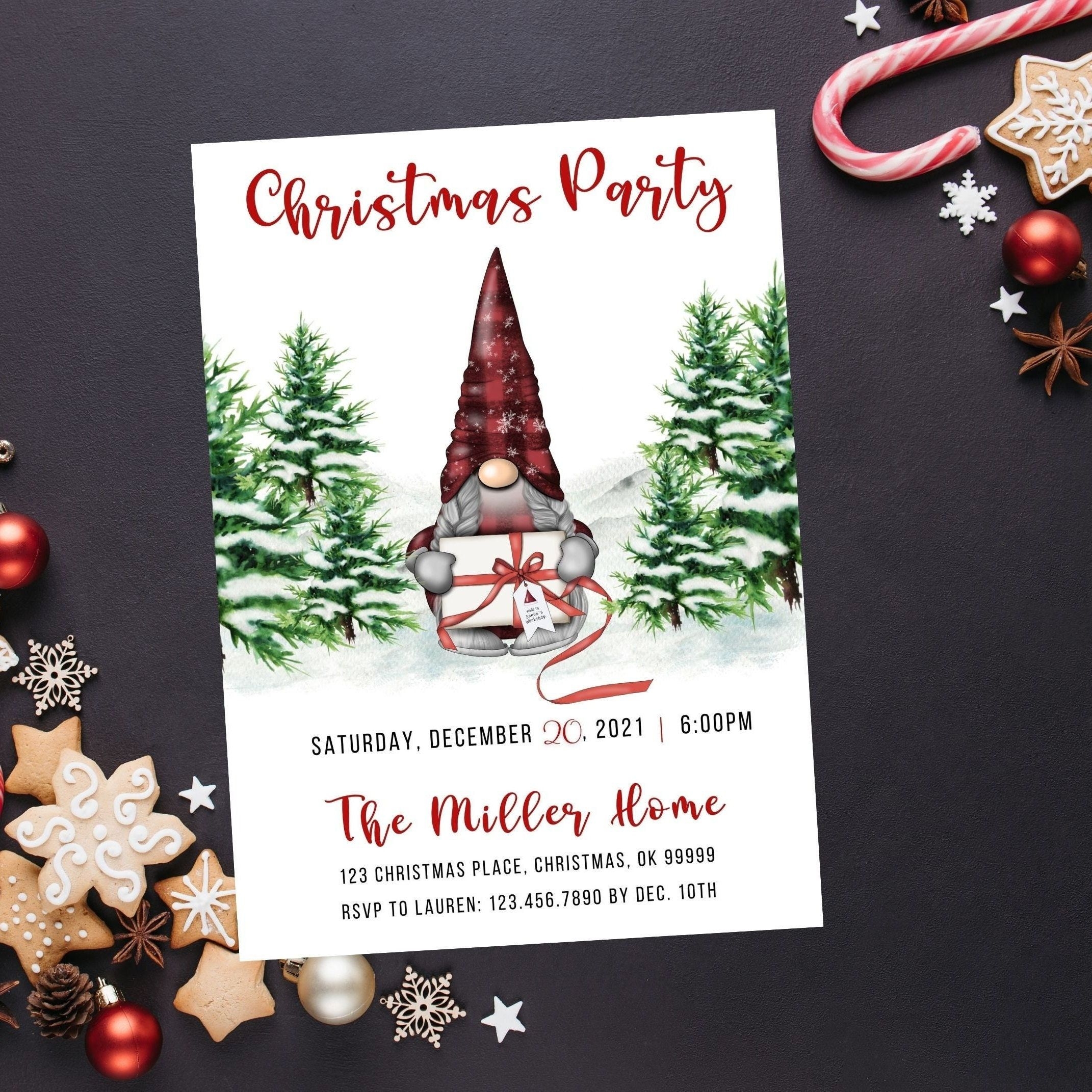 christmas party invitations templates