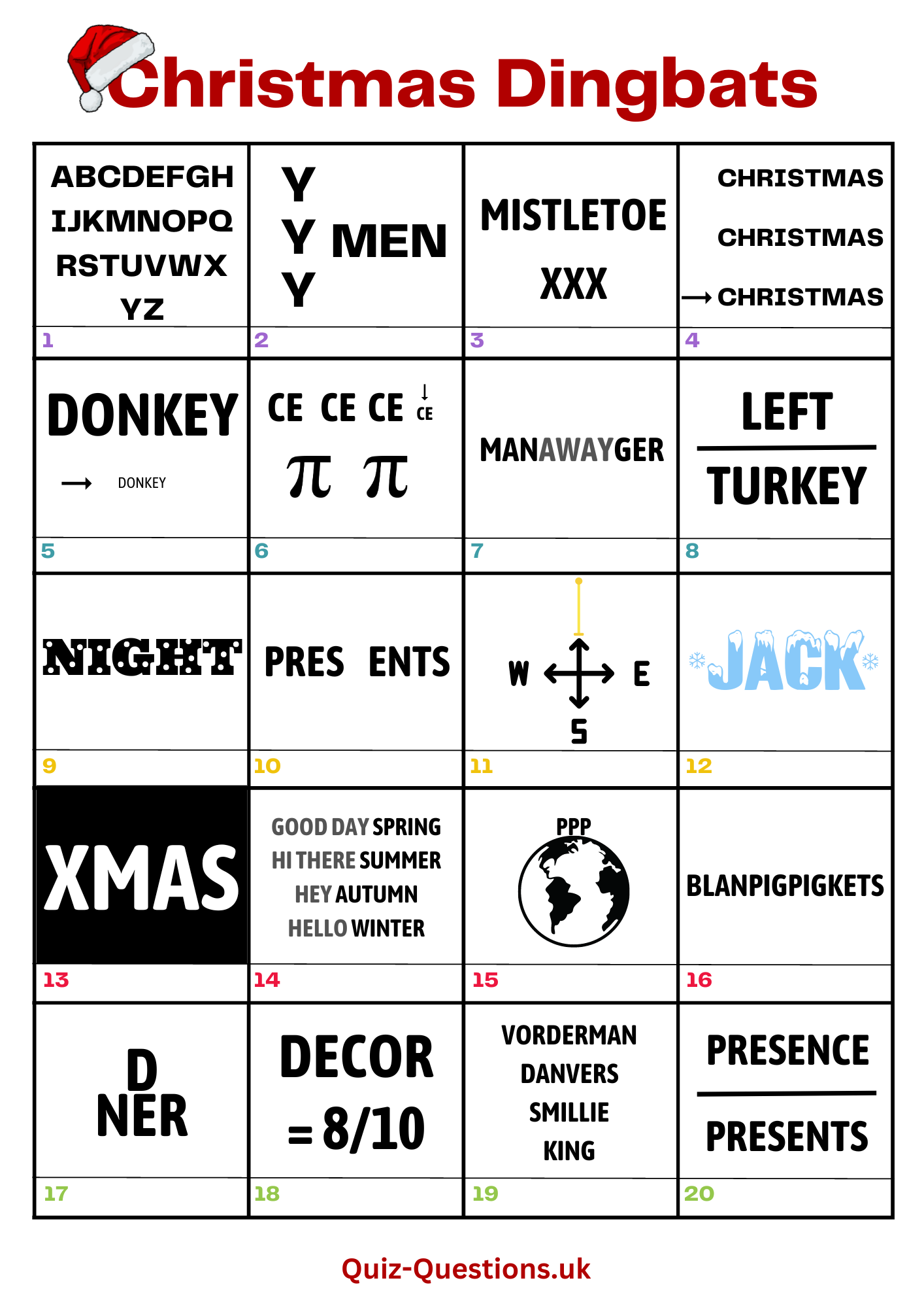 Christmas Song Quiz Printable Printable New Year Banners
