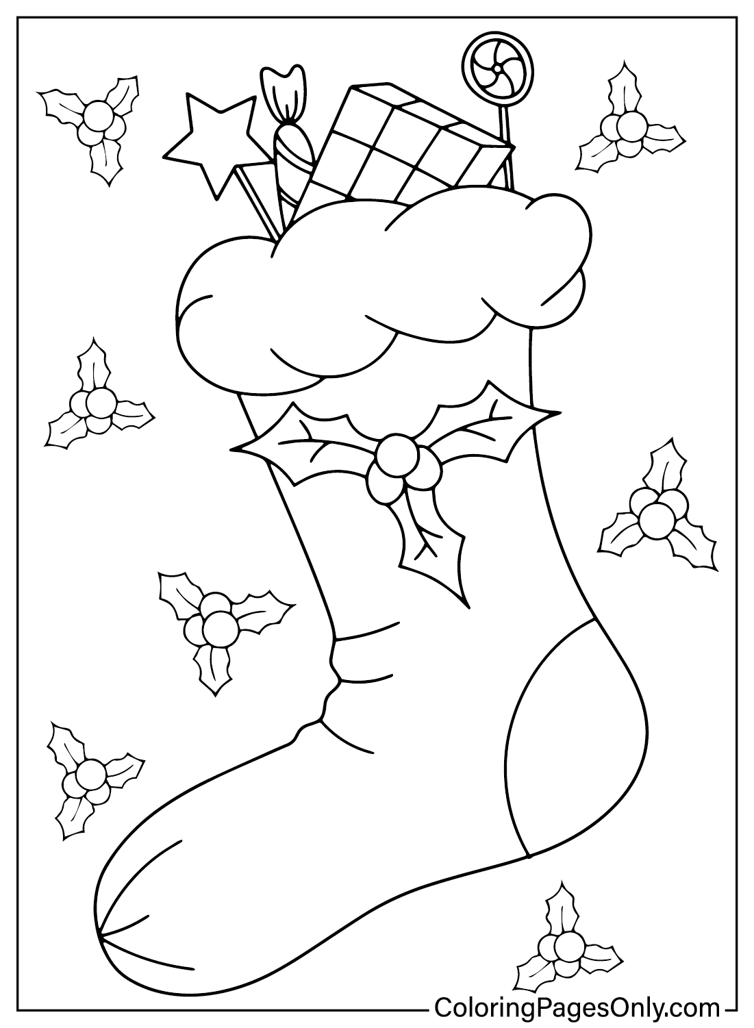 Christmas Stockings Free Printable Coloring Page Free Printable 