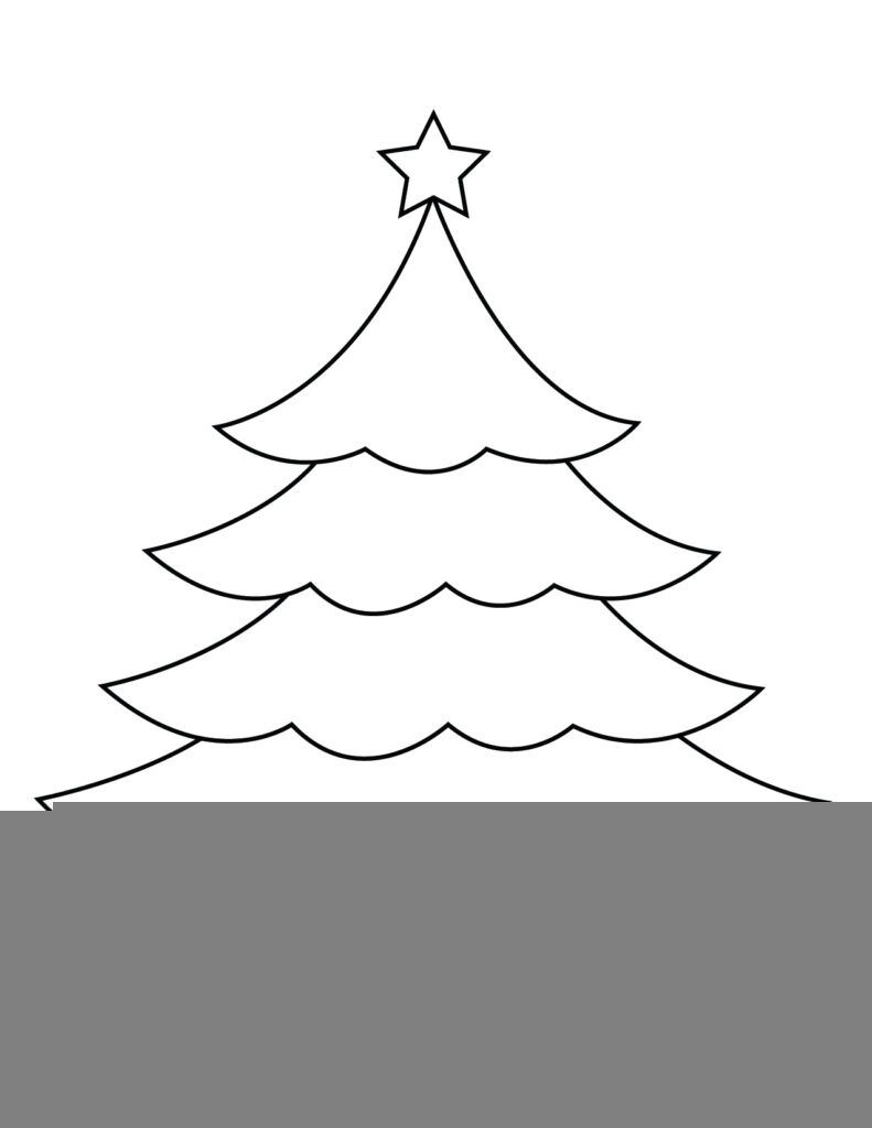 Christmas Tree Printable Template FREE Printable A Z