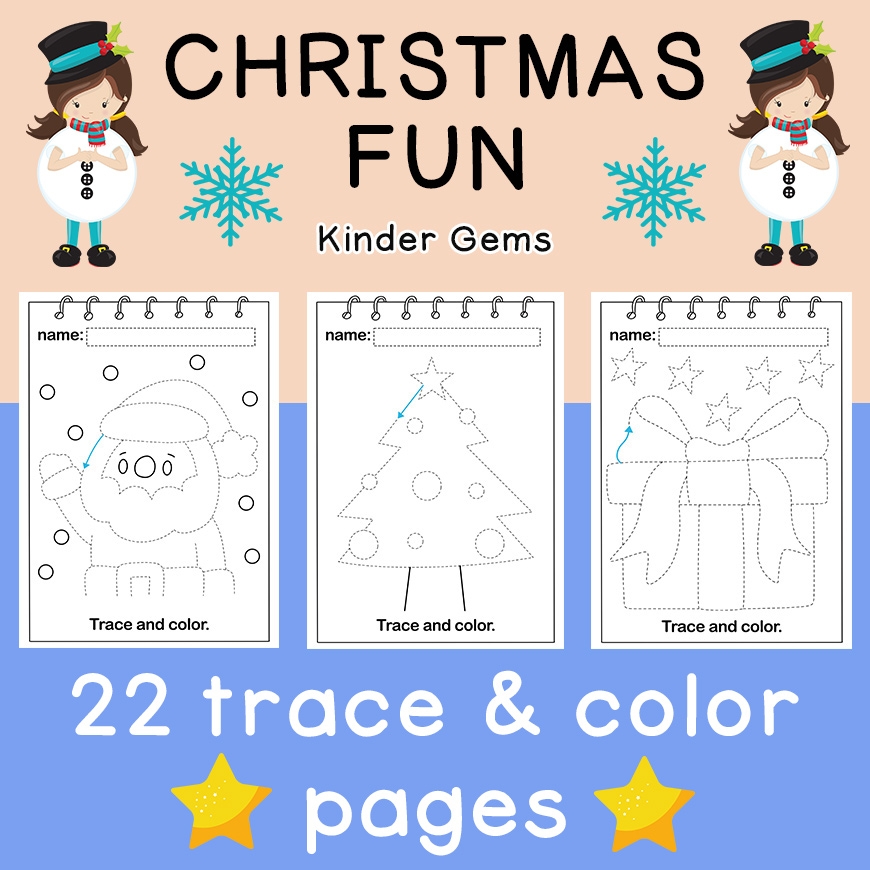 christmas worksheets preschool