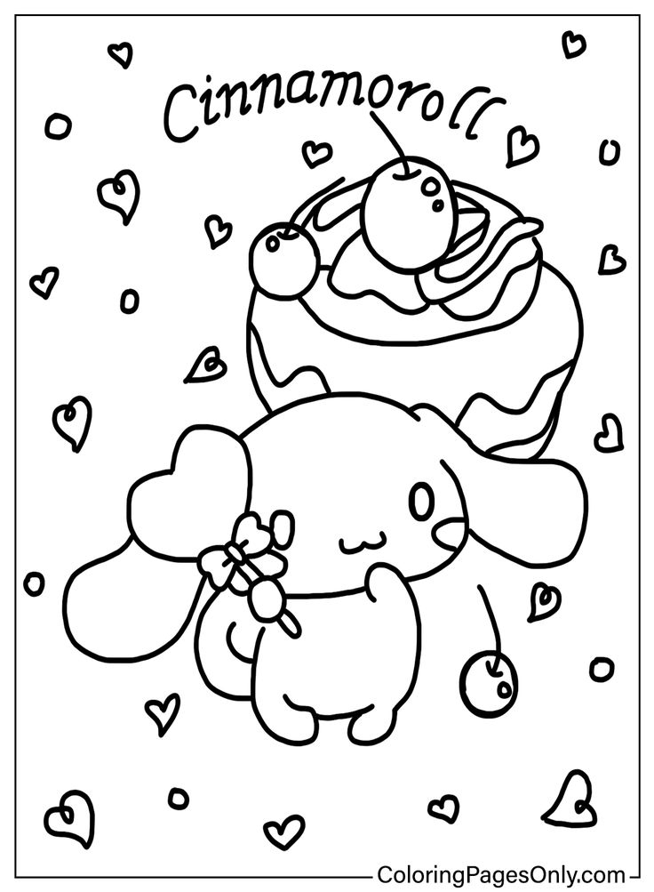 Cinnamoroll Coloring Pages Adorable Free Printables For Kids And 
