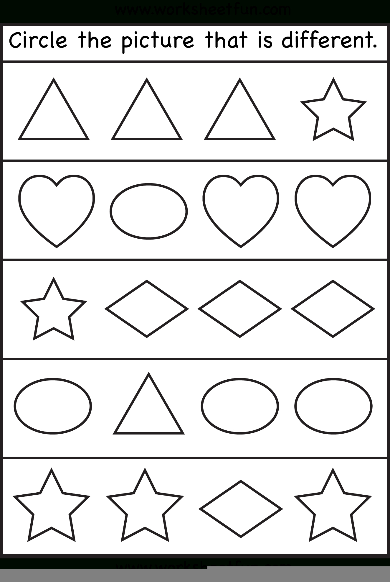 circle worksheets