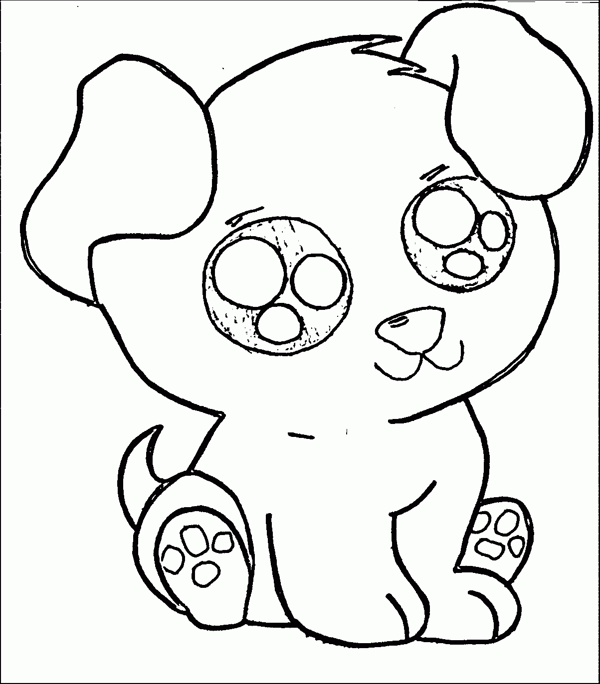 Collection Of Cute Puppy Coloring Pages Free Printable