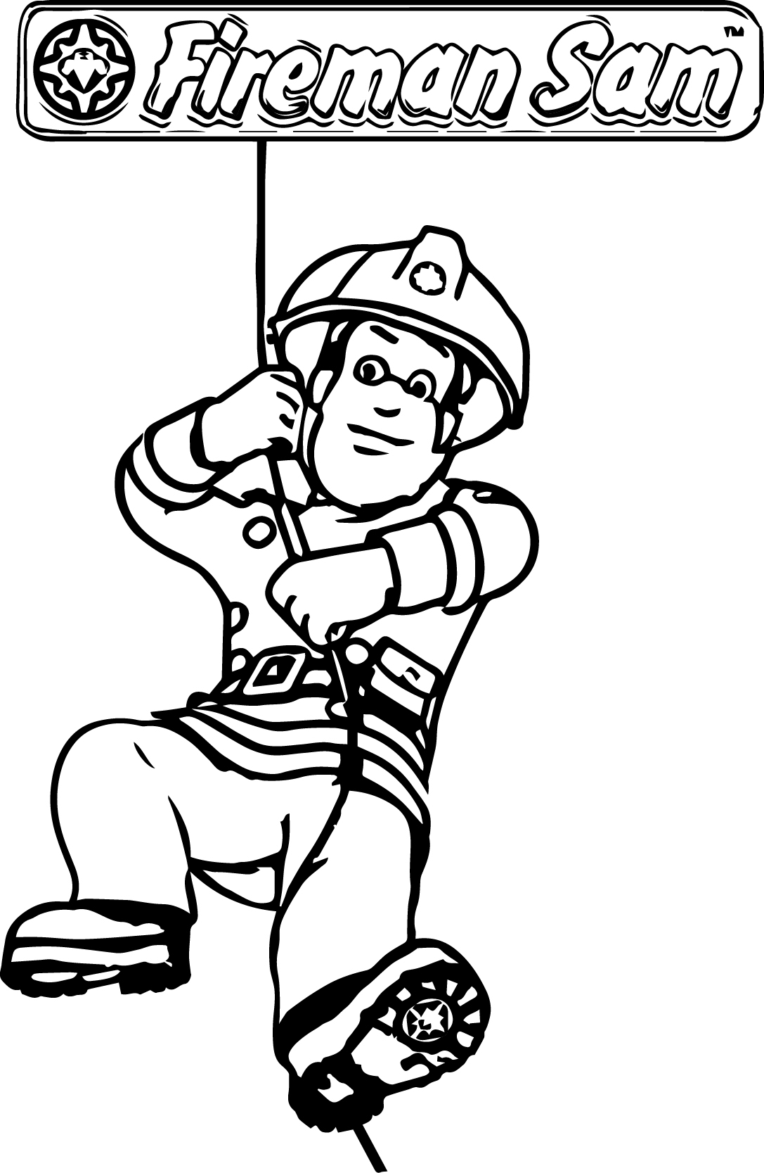 Collection Of Fireman Coloring Pages Free Printable