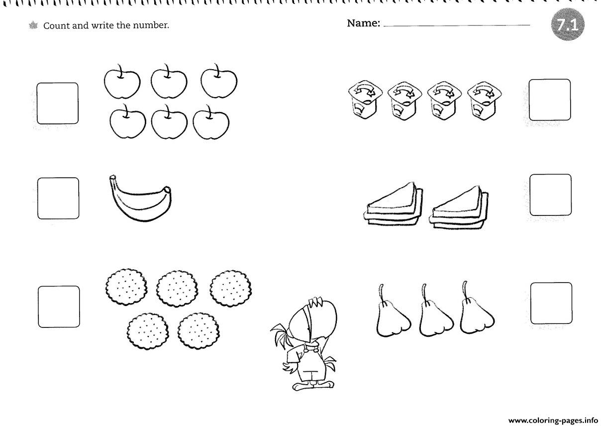 Color By Number Printable For 4 Year Olds