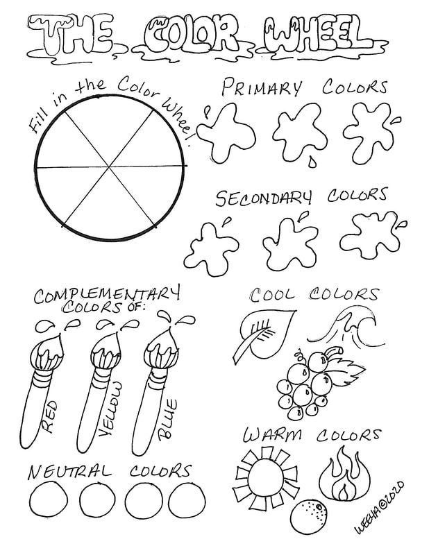 color theory worksheet