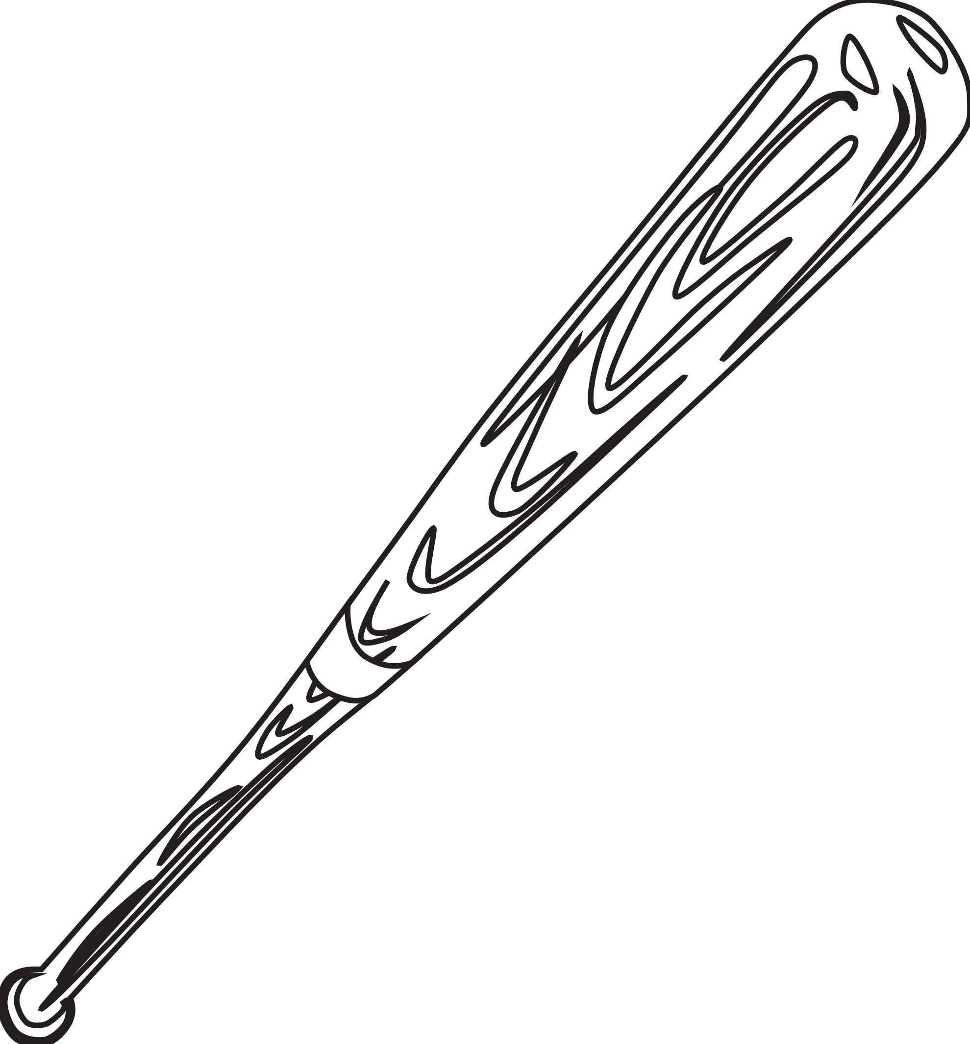 Coloring Page Of Bat And Ball Coloring Home