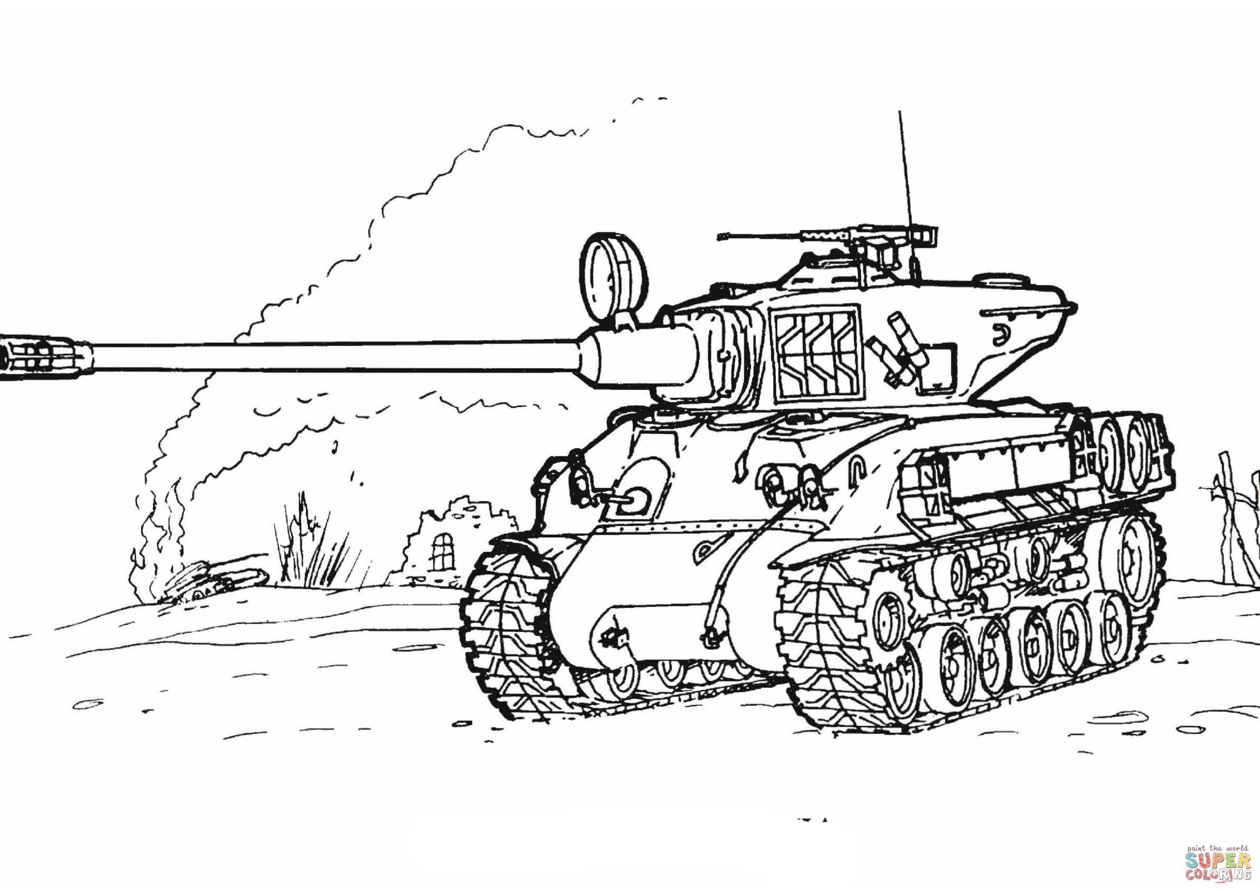 Coloring Pages Army Tanks Coloring Home