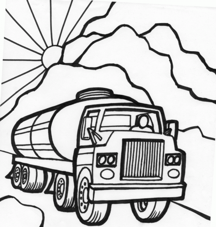 Coloring Pages Cars Trucks Coloring Home