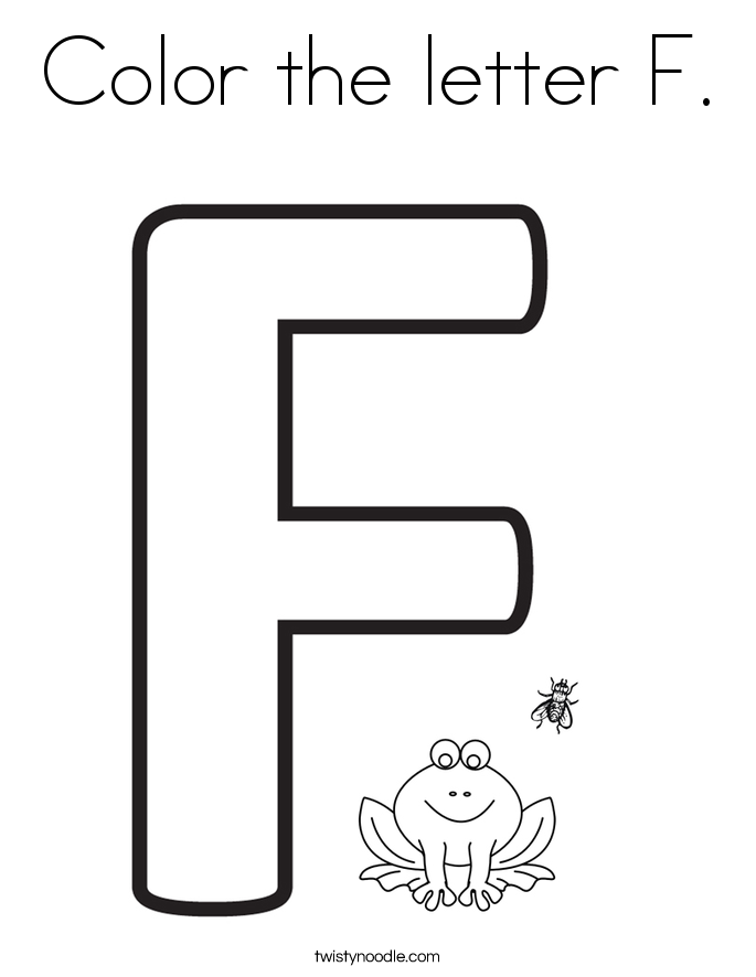 Coloring Pages For The Letter F Coloring Home
