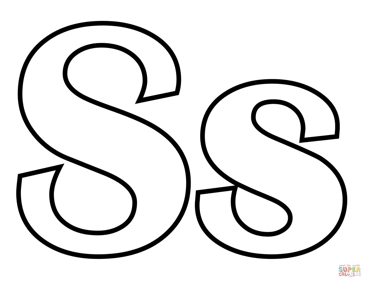 Coloring Pages Letter S Coloring Home