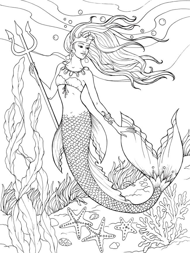 Mermaids Coloring Pages