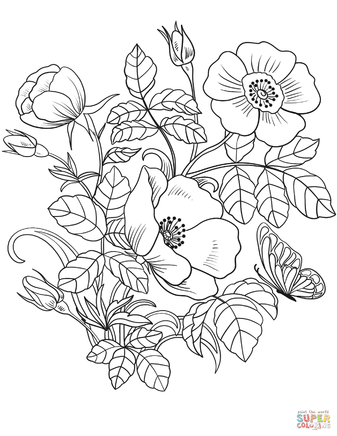Coloring Pages Printable Flowers