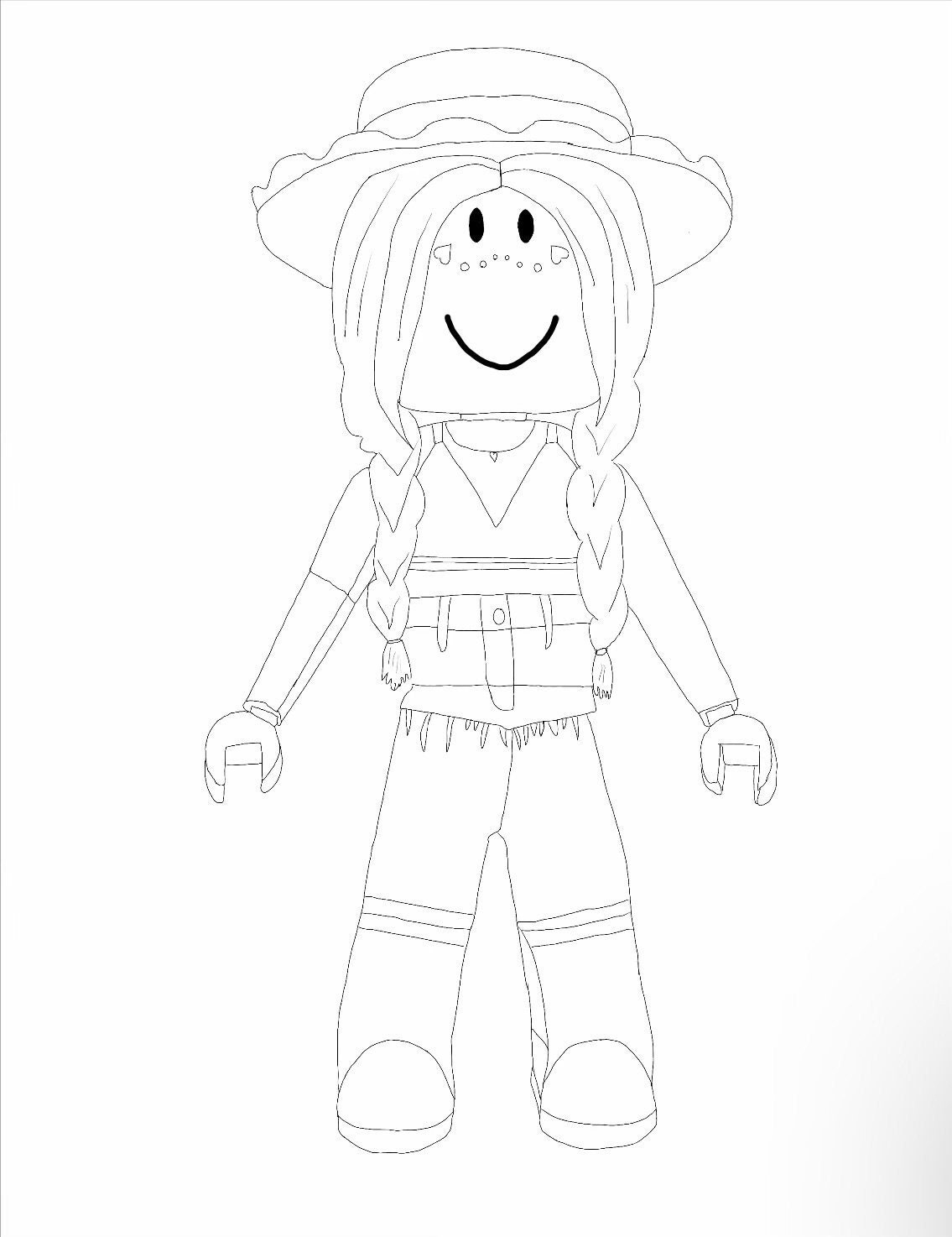 Coloring Pages Of Roblox Girls Coloring Pages