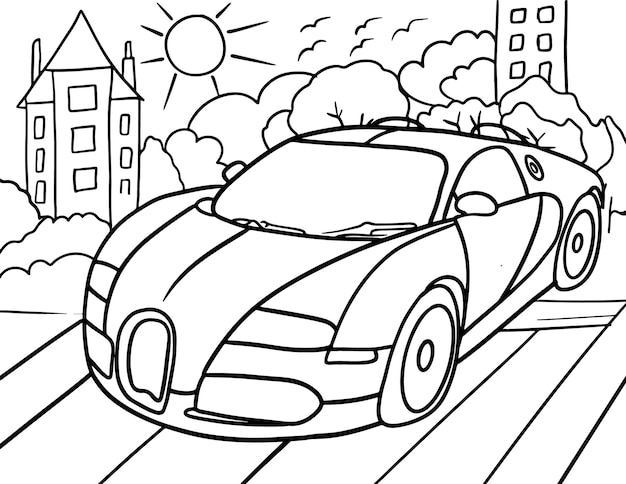 Coloring Pages Printable Cars For Kids Garfield Omalov nky Do Auta K 