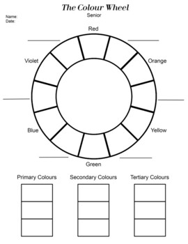 Colour Wheel Worksheet TPT Worksheets Library