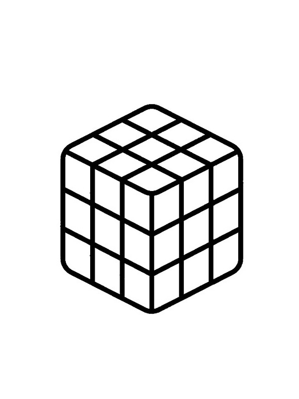 Colouring Page Rubik 39 s Cube Coloringpage ca