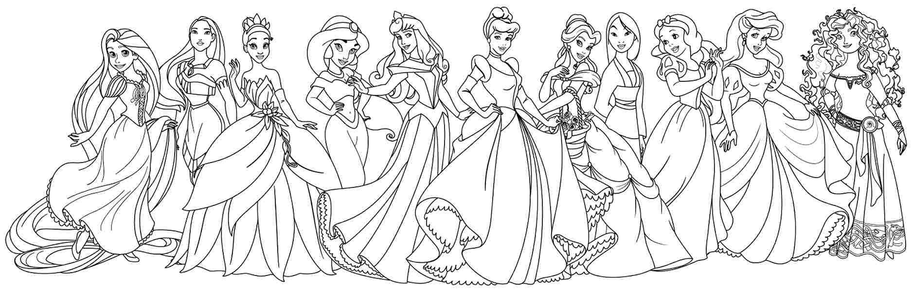 Colouring Pages Of Disney Princesses Printable Printa Vrogue co