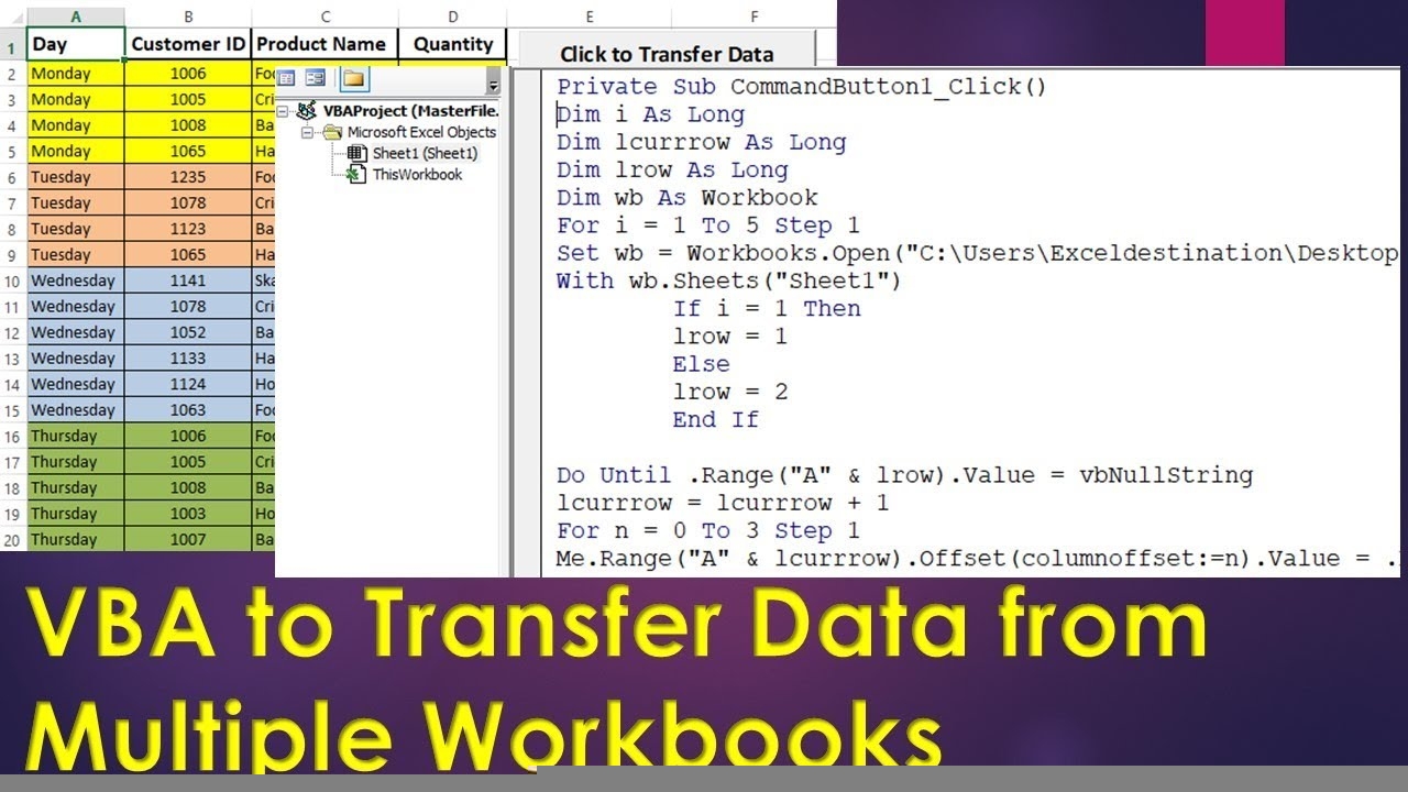 how to combine multiple excel worksheets into one