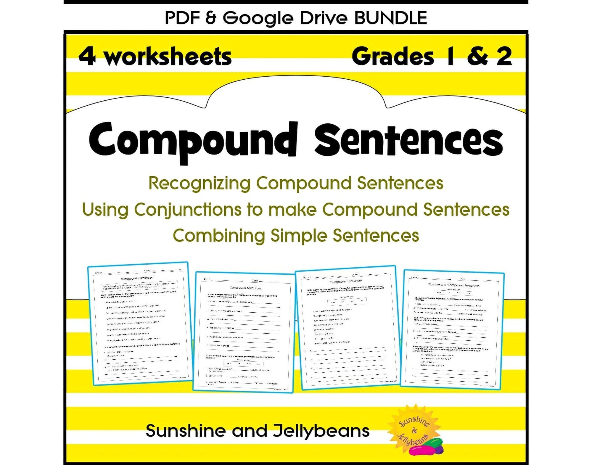 Combining Sentences Coordinating Conjunctions Worksheet
