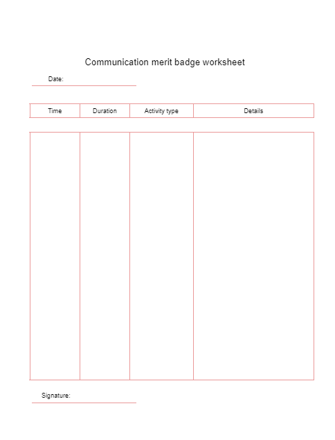 Communication Merit Badge Worksheet Worksheets Library