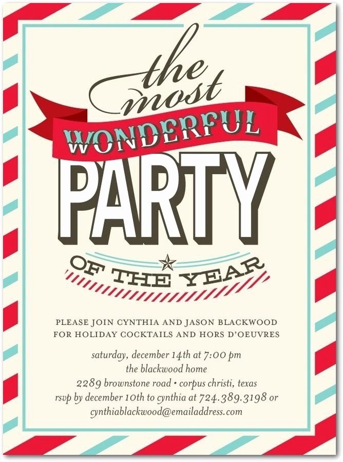 holiday party invitation template free