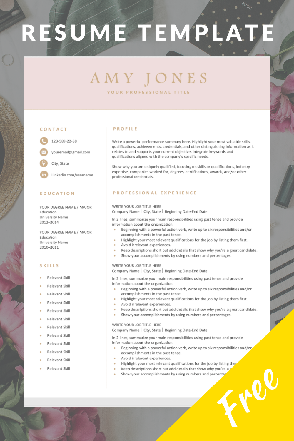 free and printable resume templates