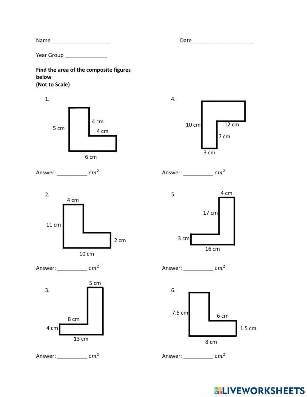 composite figures worksheet